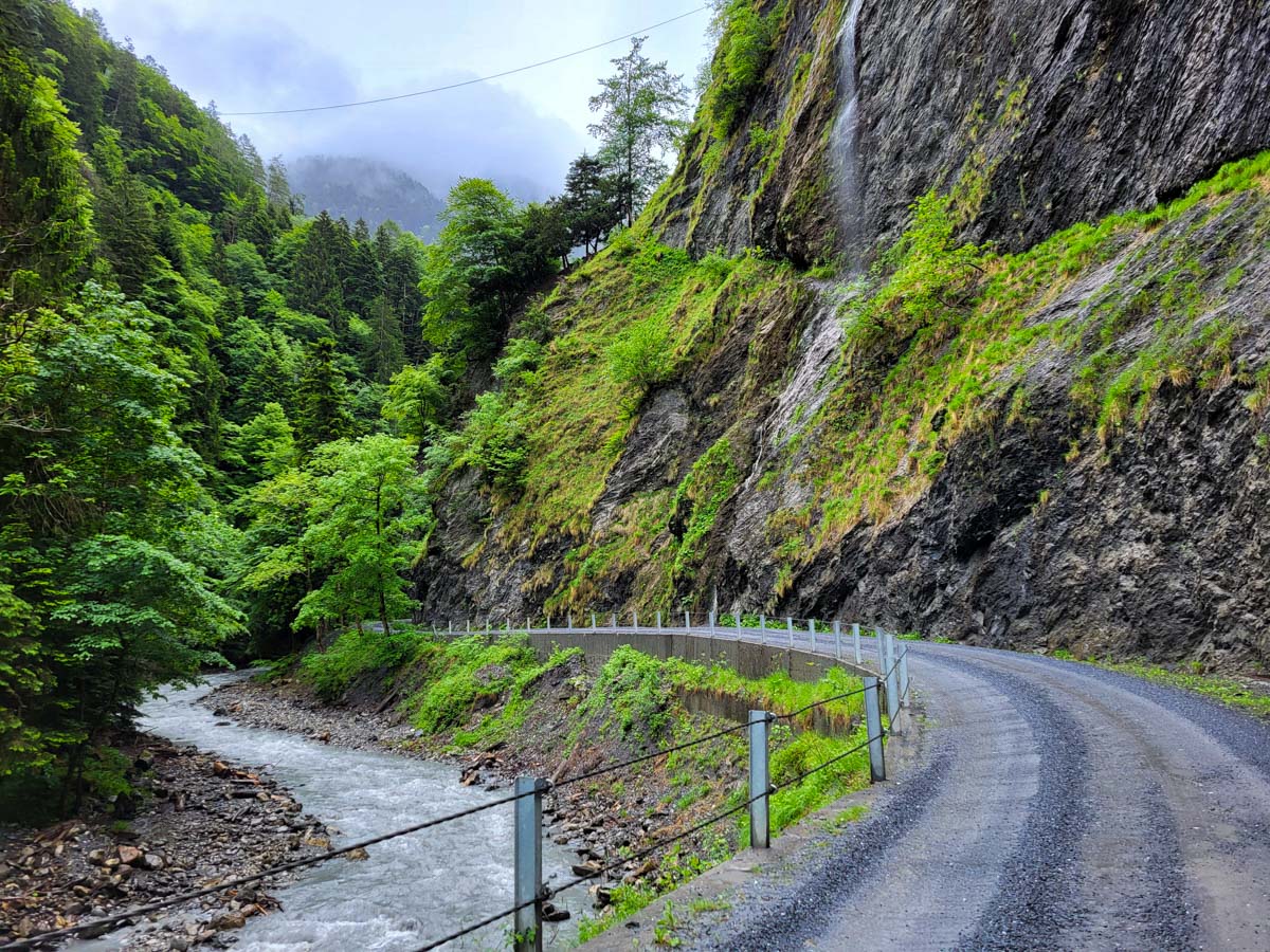 Taminaschlucht @ Bad Ragaz, Zwitserland Taminaschlucht @ Bad Ragaz, Zwitserland